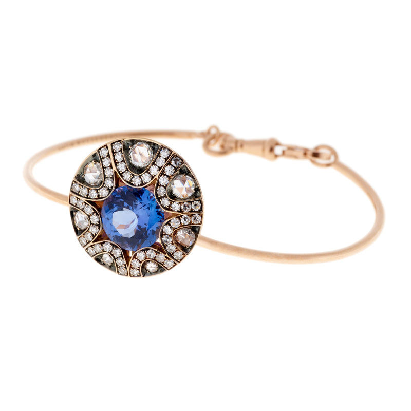 Mille et une nuits Bracelet - Tanzanite bleue - Diamants