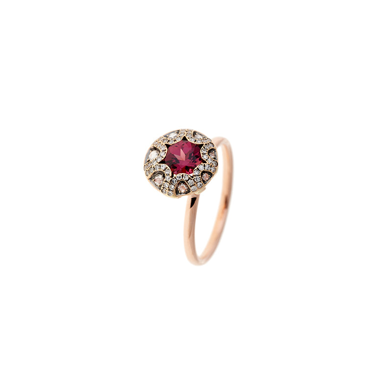 Mille et une nuits Bague - Rhodolite - Diamants