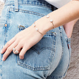 Mina Bracelet ivoire - Diamants