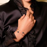 Mina Bracelet noir - Diamants