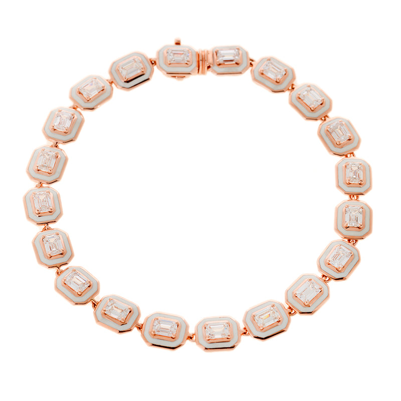 Mina Bracelet ivoire - Diamants