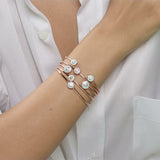 Mina Bracelet Lilas - Tourmaline Rose - Diamants