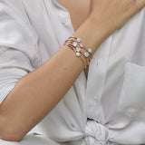Mina Bracelet Lilas - Tourmaline Rose - Diamants