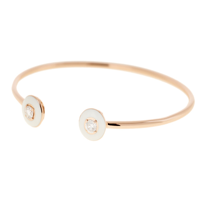 Mina Bracelet ivoire - Diamants