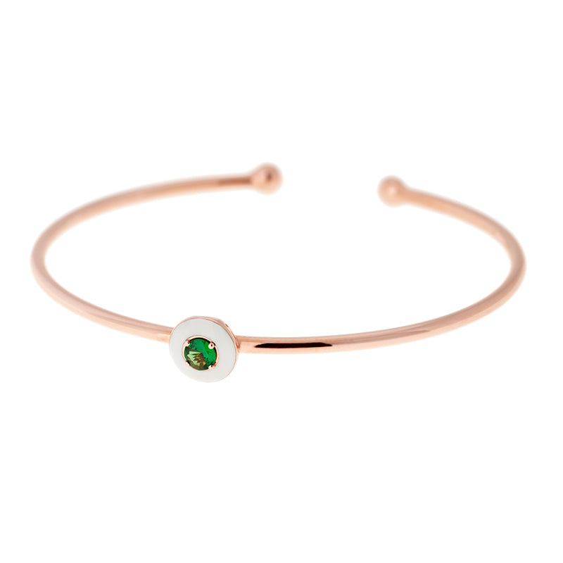 Mina Bracelet ivoire - Tsavorite
