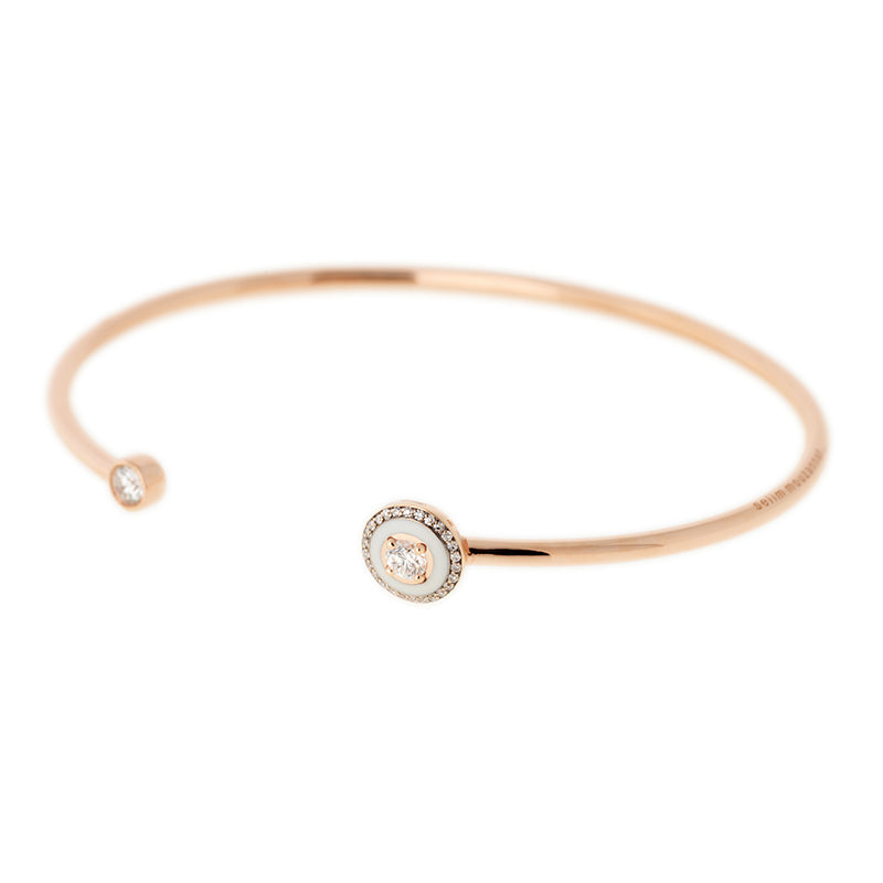 Mina Bracelet ivoire - Diamants