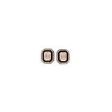Mina Boucles d'oreilles noires - Diamants