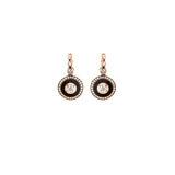 Mina Boucles d'oreilles noires - Diamants