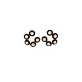 Mina Boucles d'oreilles noires - Diamants
