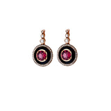 Mina Boucles d'oreilles noires - Rhodolites - Diamants