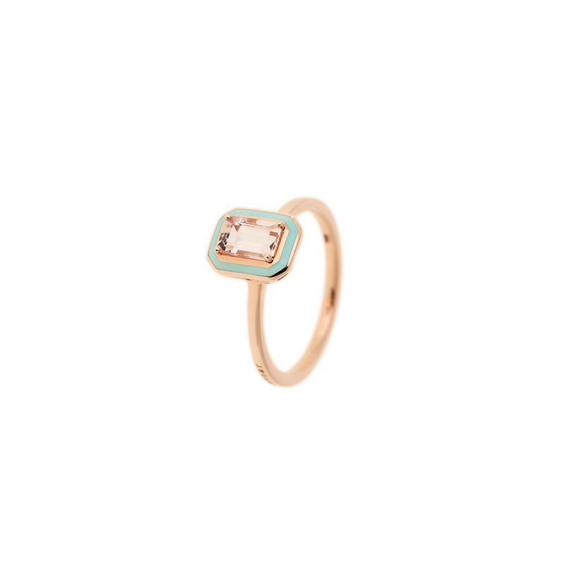 Mina Bague Vert Menthe - Morganite