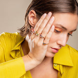 Mina Light Blue Ring - Pink Sapphire