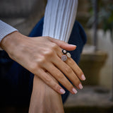 Mina Bague noire - diamant