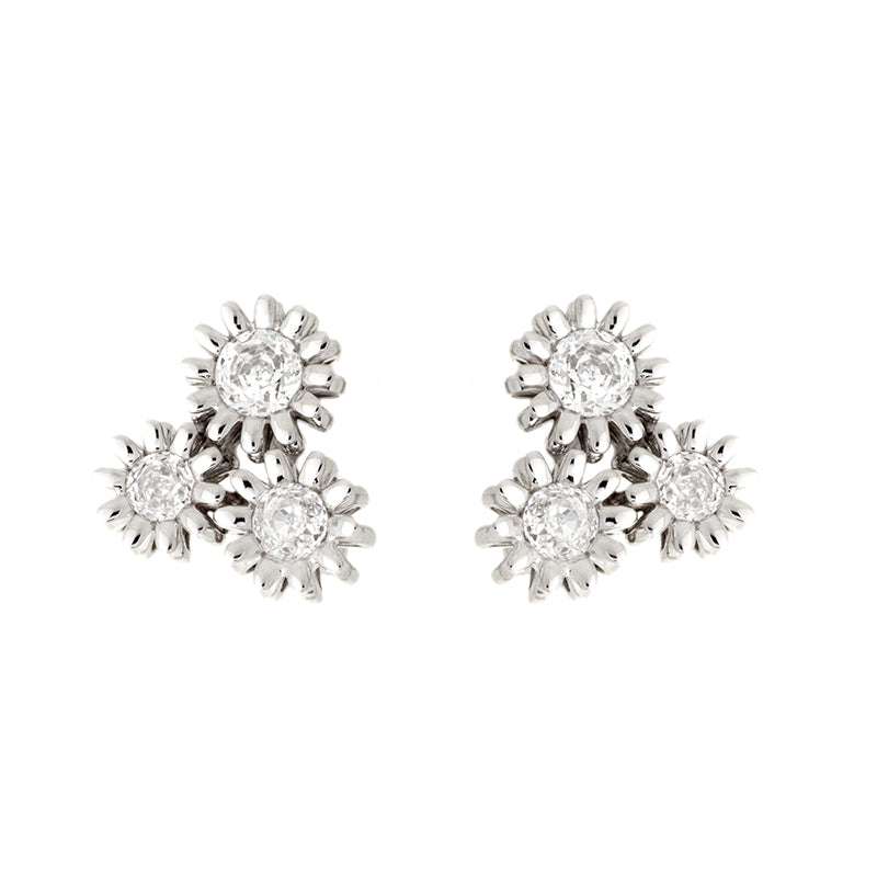 Poppy Earrings - Diamonds