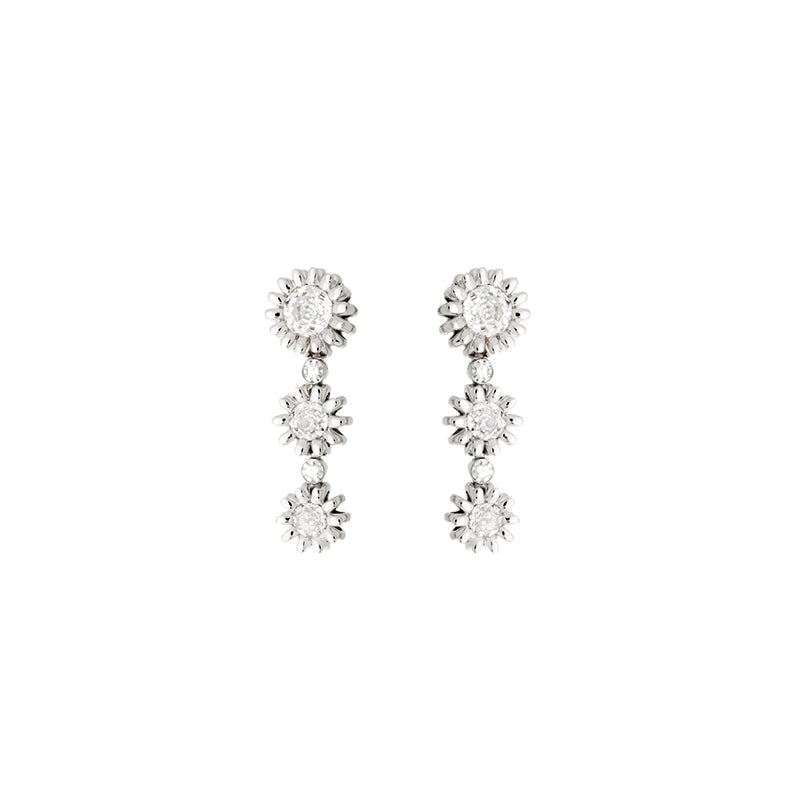 Poppy Earrings - Diamonds