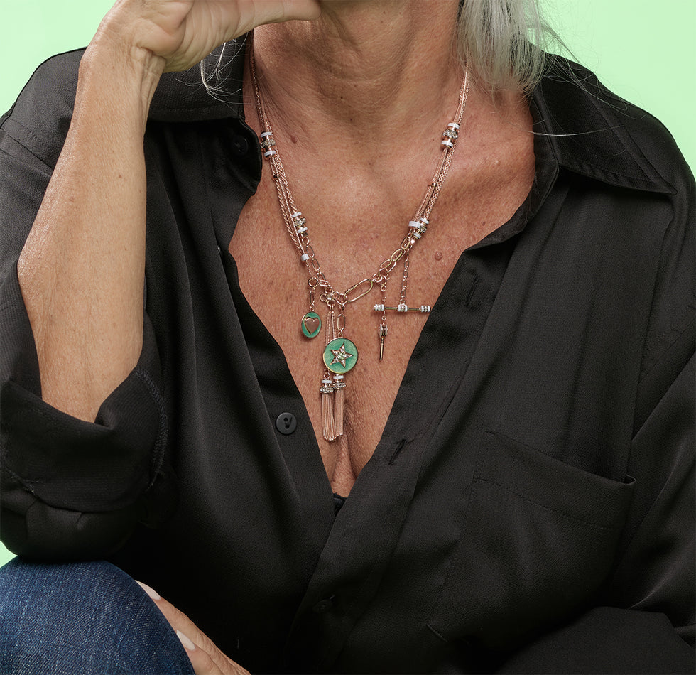 Kastak Collier Ivoire - Diamants