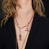 Kastak Collier bleu marine - diamants