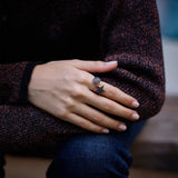 Istanbul Bague - diamants noirs