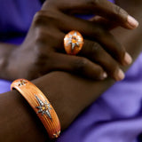 Aïda Bracelet Orange - Spessartines - Diamants