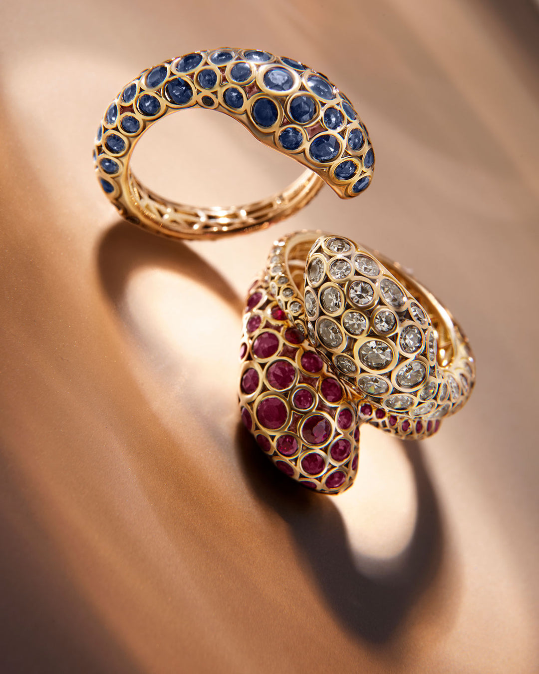 Basilik ring - Brown Diamonds