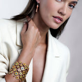 Fish For Love Yellow Bracelet - Aquamarines - Peridots - Garnets - Tourmalines - Sapphires