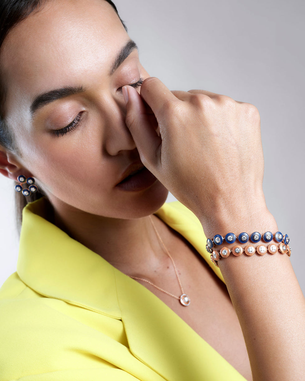 Mina Orange Bracelet - Diamonds