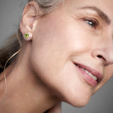 Aura Boucle D'oreilles - Peridots - Diamants