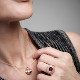 Aura Ring - Rhodolite - Diamonds
