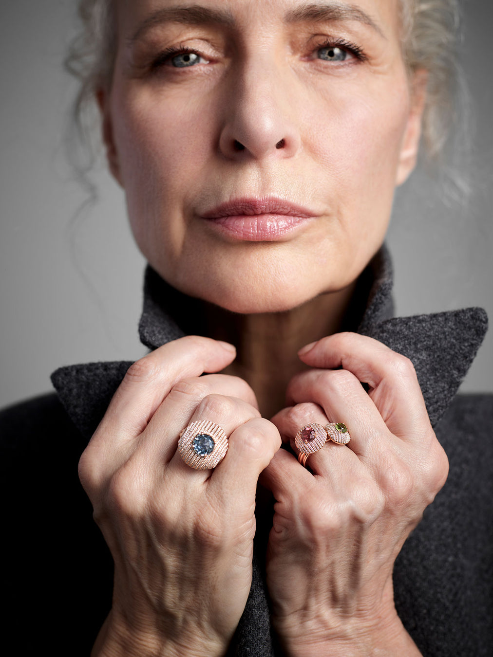 Aura Ring - Aquamarine - Diamonds