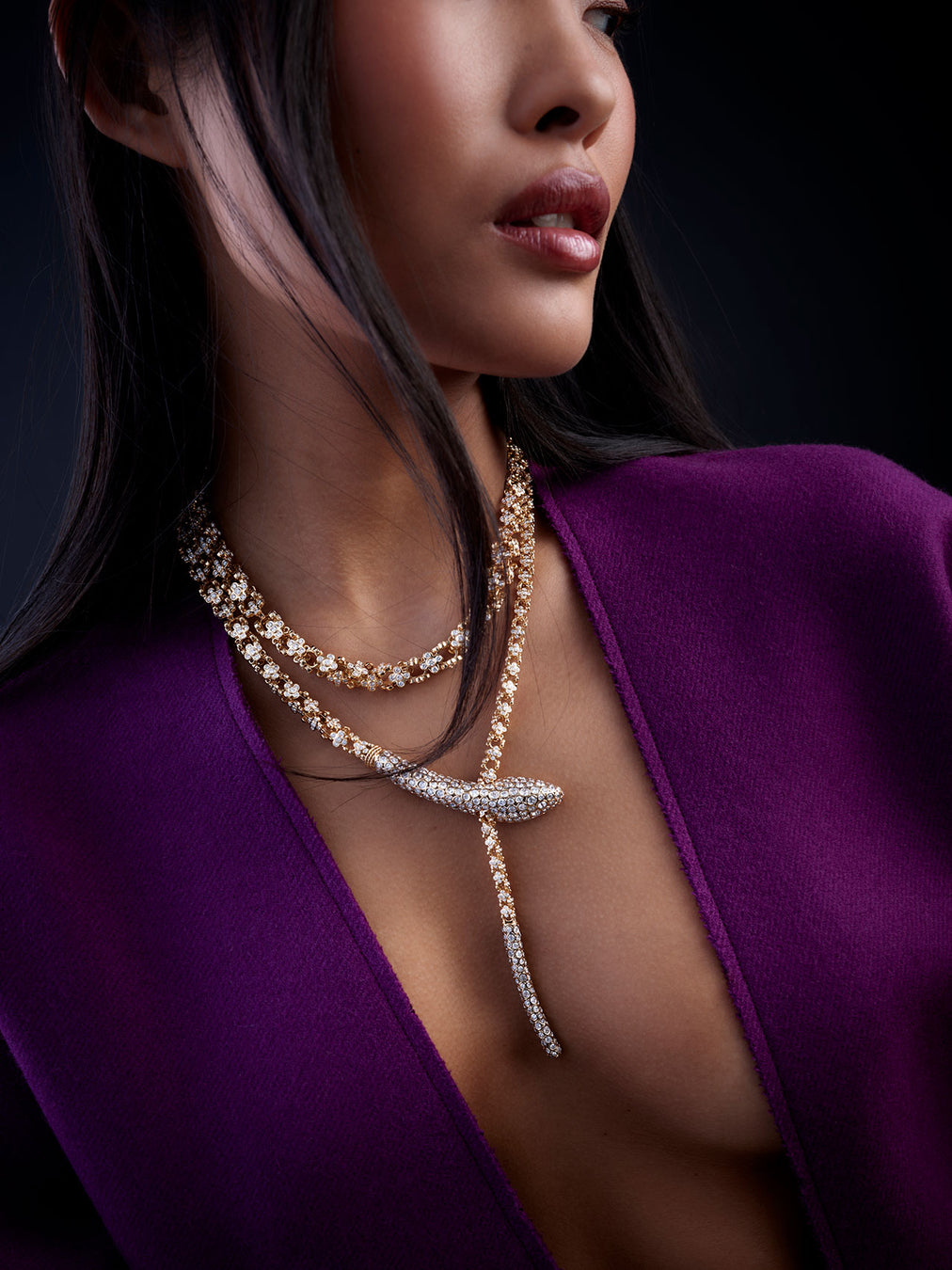 Basilik Necklace - Diamonds