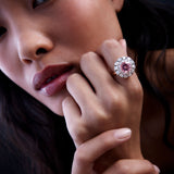 Beirut Ring - Morganite - Diamonds