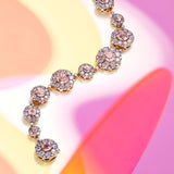 Beirut Rosace Necklace - Morganites - Diamonds