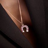 Double Face Petrol Pendant - Spinels - Diamonds