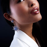 Istanbul Earrings - Blue Sapphires - Tanzanites - Diamonds