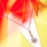 Istanbul Pendant - Orange Sapphires - Diamonds