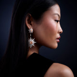 Istanbul Earrings - Morganites - Diamonds