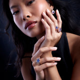 Mille et une nuits Ring - Tanzanite - Rubies - Diamonds