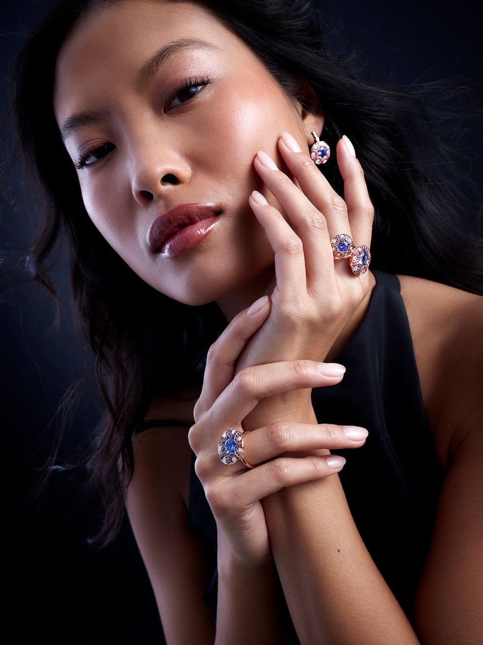 Mille et une nuits Ring - Tanzanite - Rubies - Diamonds