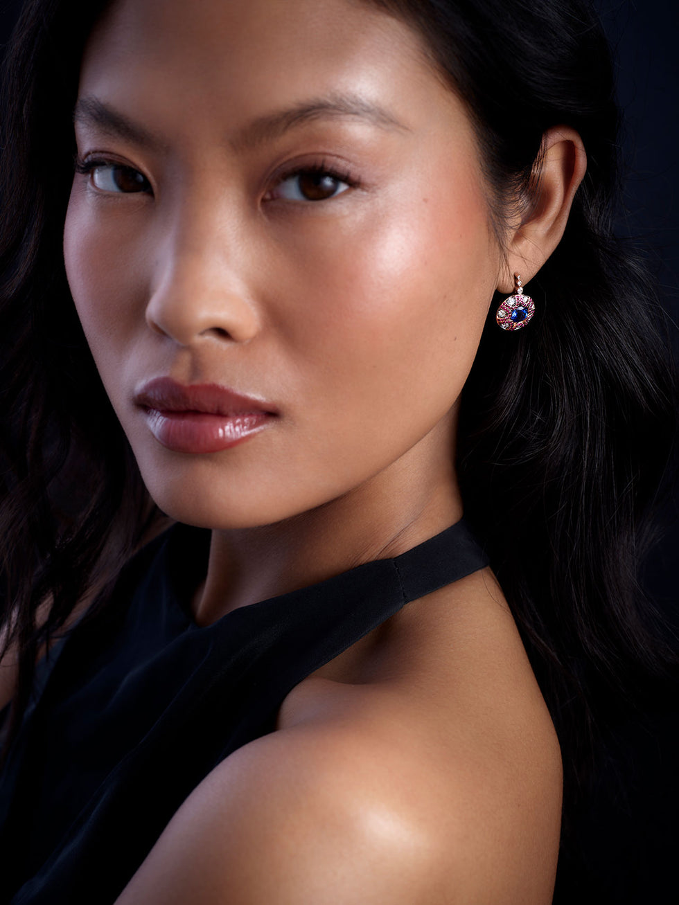 Mille et une nuits Earrings - Tanzanite - Rubies - Diamonds