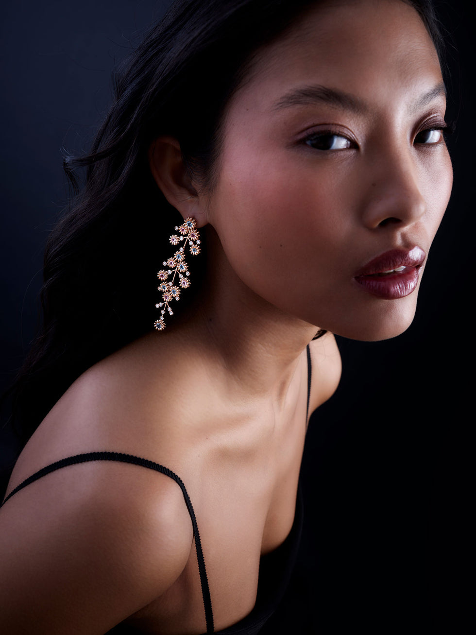 Poppy Earrings - Aquamarines - Morganites - Diamonds