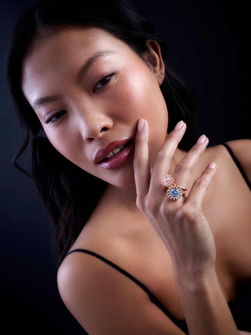Poppy Ring - Morganite - Diamonds