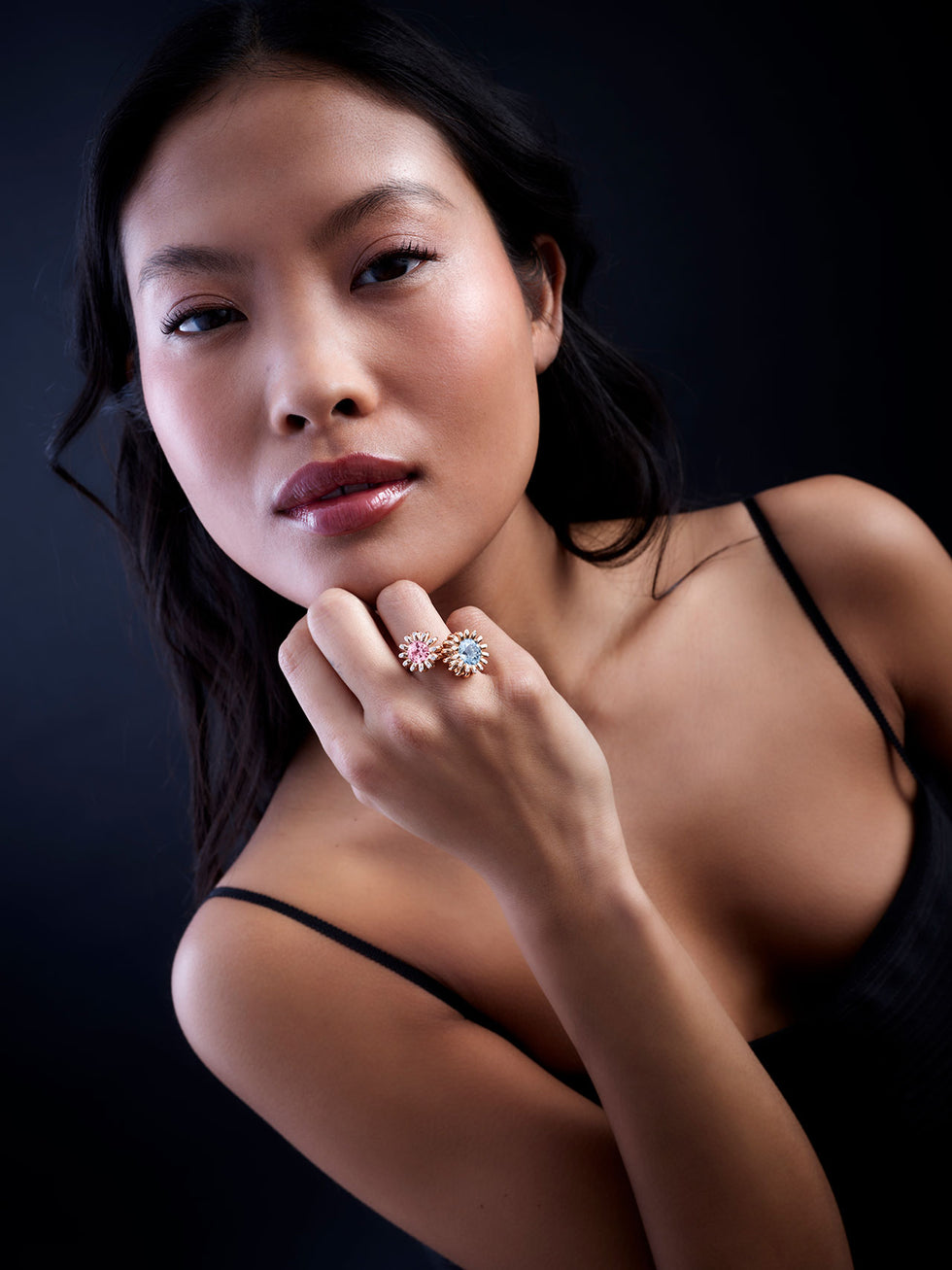 Poppy Ring - Morganite - Diamonds