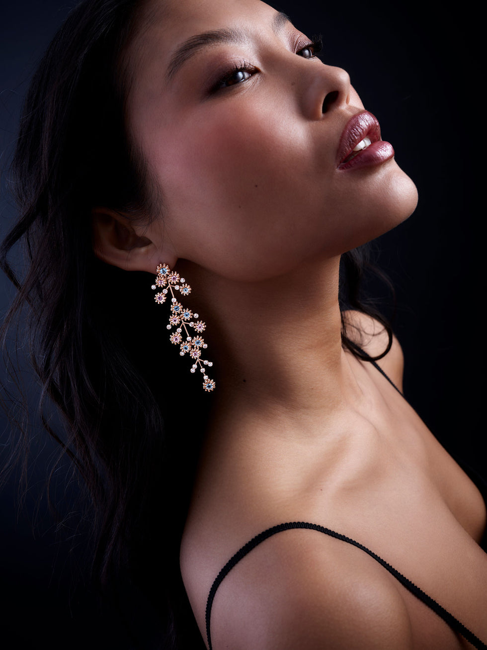 Poppy Earrings - Aquamarines - Morganites - Diamonds