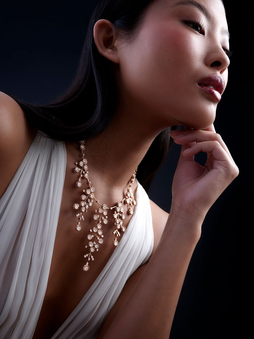 Poppy Necklace - Diamonds