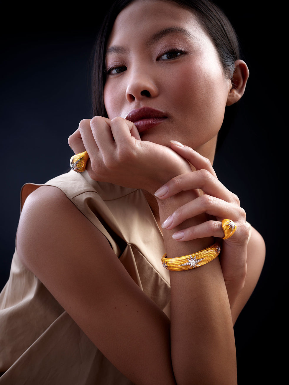 Aïda Yellow Ring - Diamonds