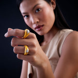 Aïda Yellow Ring - Diamonds