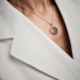 Aura Pendentif - Peridot - Diamants