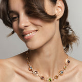 Aura Necklace - Morganites - Citrines- Peridots - Aquamarines - Tourmalines - Diamonds