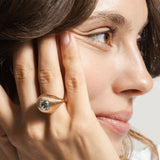 Aura Pinky Ring - Aquamarine