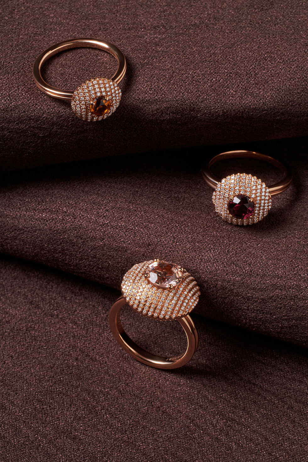 Aura Ring - Morganite - Diamonds